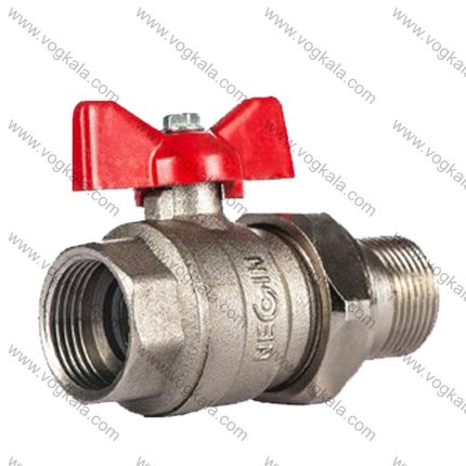 شیر مهره ماسوره یکسر مغزی برنجی نگین