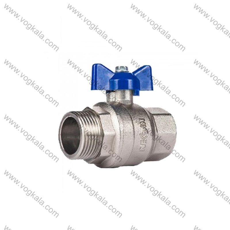 بال ولو تك ضرب غیر گازی یكسرمغزی دسته پروانه ای برنجی نگین