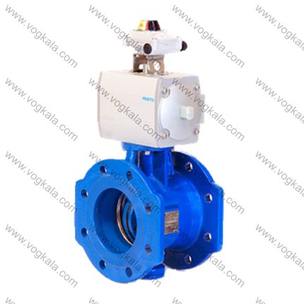 شیر پروانه ای فلنجدار گیربكسی چدنی با جک بادی میراب