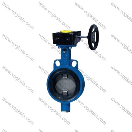 شیر پروانه‌ای ویفری گیربكسی چدنی میراب (دیسک SS304)