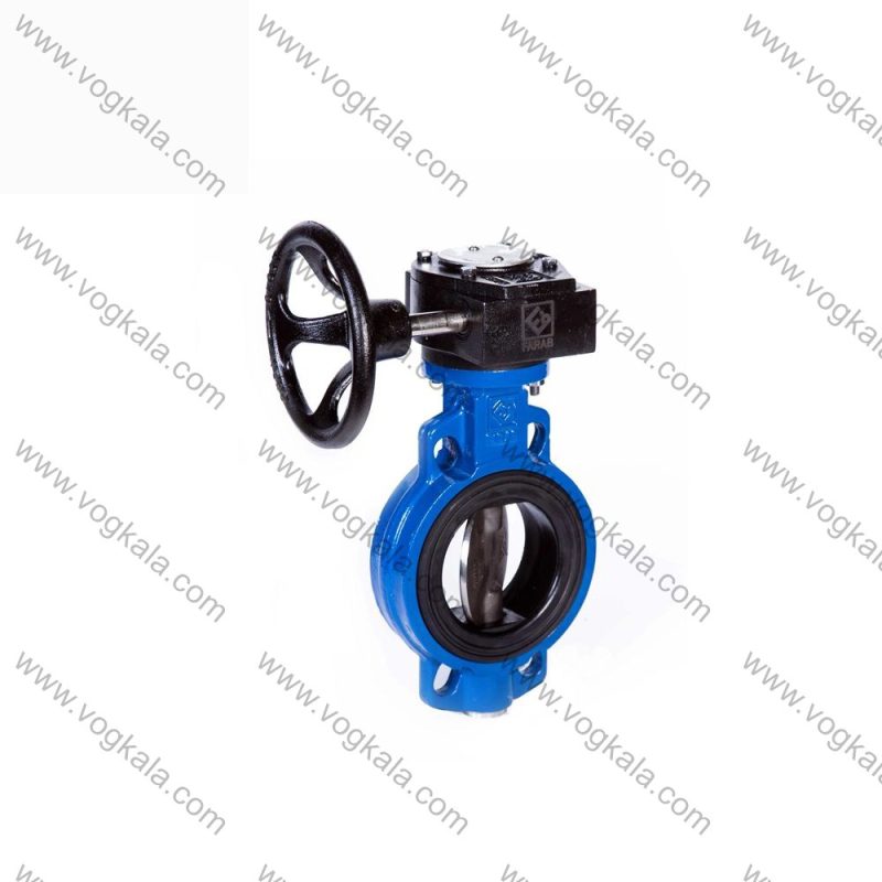 شیر پروانه ای ویفری گیربکسی چدنی فاراب