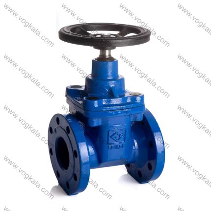 شیر كشویی فلنجدار چدنی زبانه لاستیکی فاراب