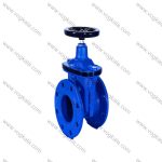 شیر کشویی فلنجدار چدنی زبانه لاستیکی میراب