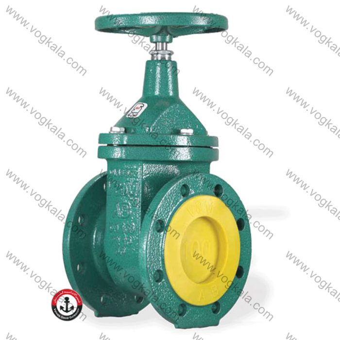 شیر کشویی فلنجدار چدنی زبانه فلزی وگ امیدگلستان