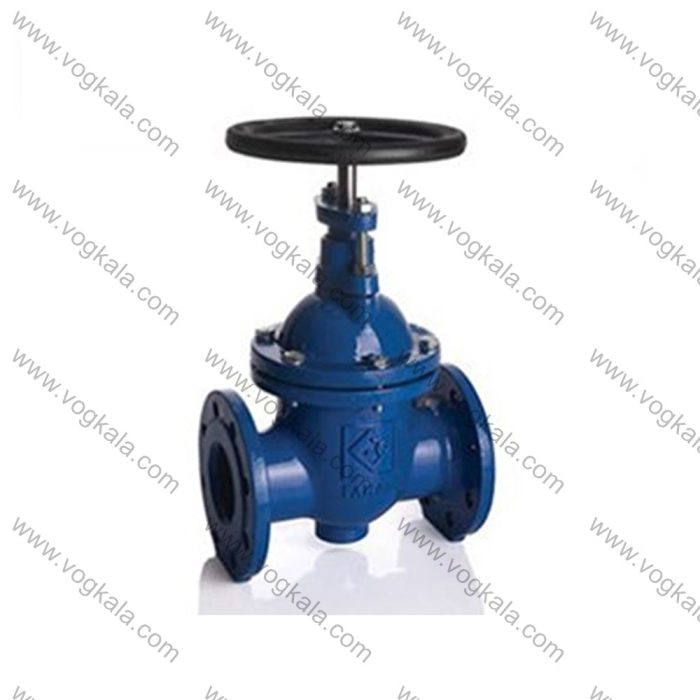 شیر كشویی فلنجدار چدنی زبانه فلزی فاراب