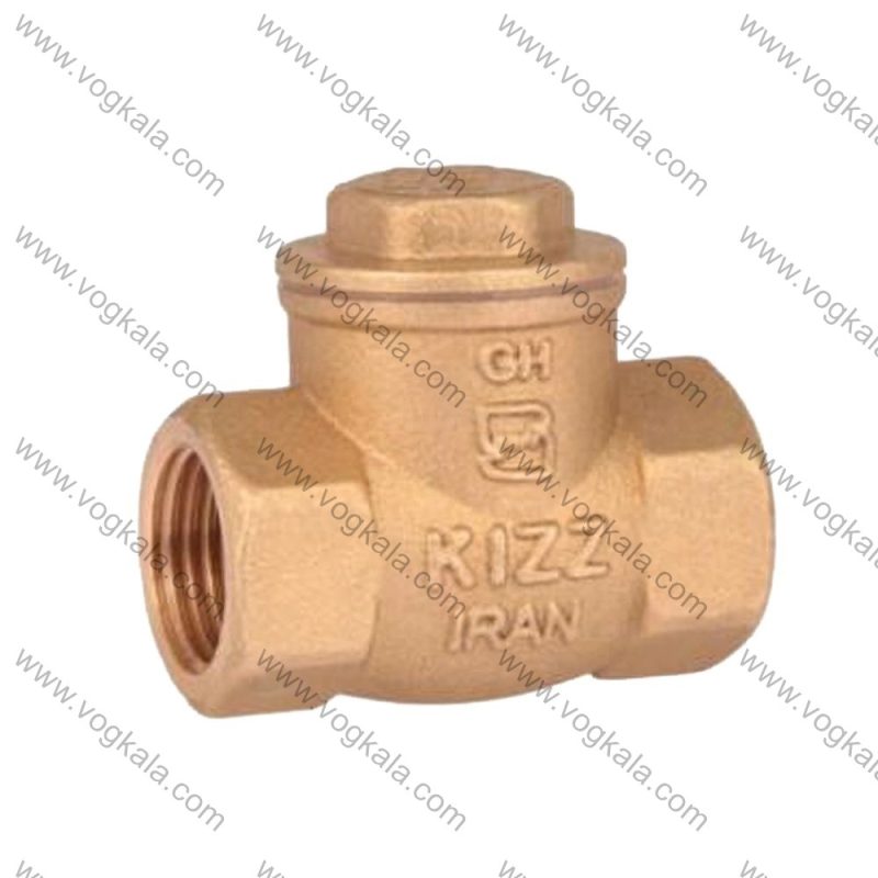 شیر یکطرفه دریچه‌ای دنده‌ای برنجی کیز ایران