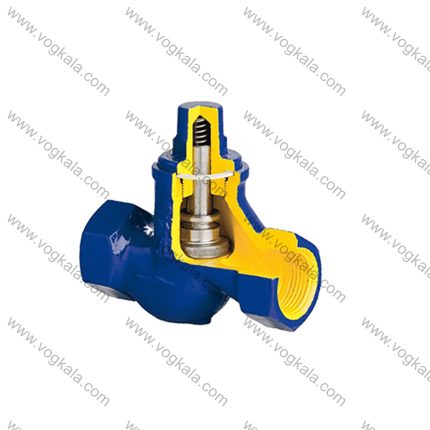 شیر یکطرفه سوپاپی دنده ای چدنی زتکاما (Zetkama)