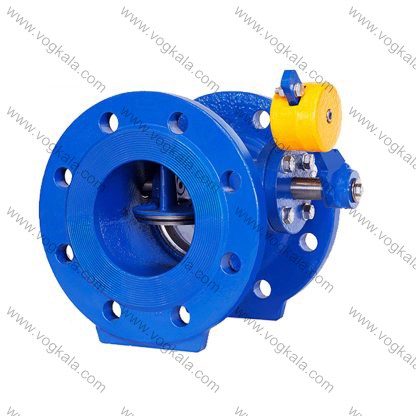 شير يكطرفه وزنه ای فلنجدار چدنی ميراب