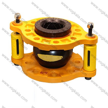 لرزه گیر لاستیکی فلنجدار مهاردار بلادری پلاس قرمز ارتعاشات صنعتی