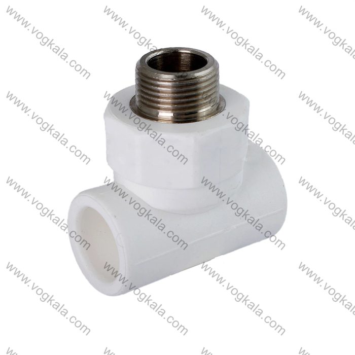 سه راه تبدیلی مغزی فلزی پلی پروپیلن آذین