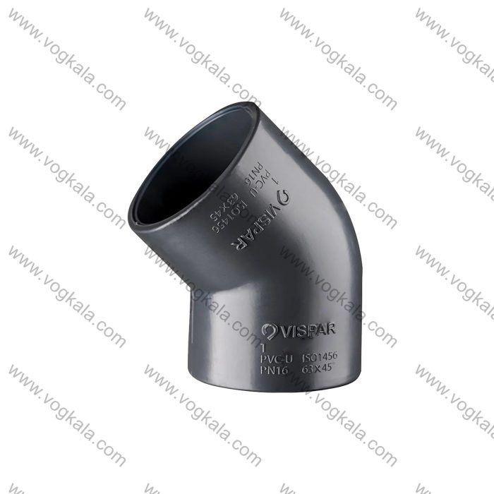 زانو یو پی وی سی 45درجه ویسپار