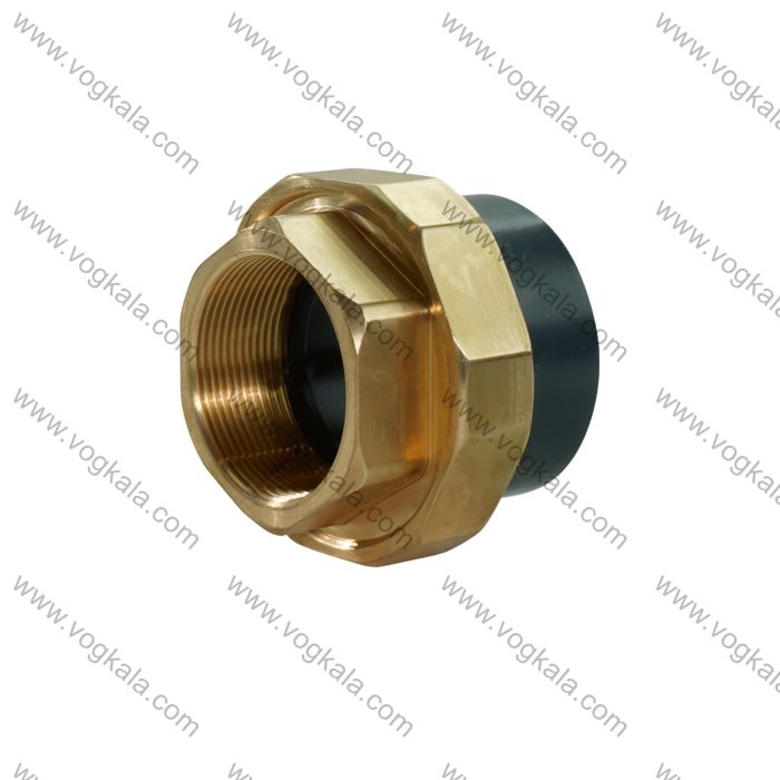 مهره ماسوره یکسر دنده برنجی یو پی وی سی ویسپار