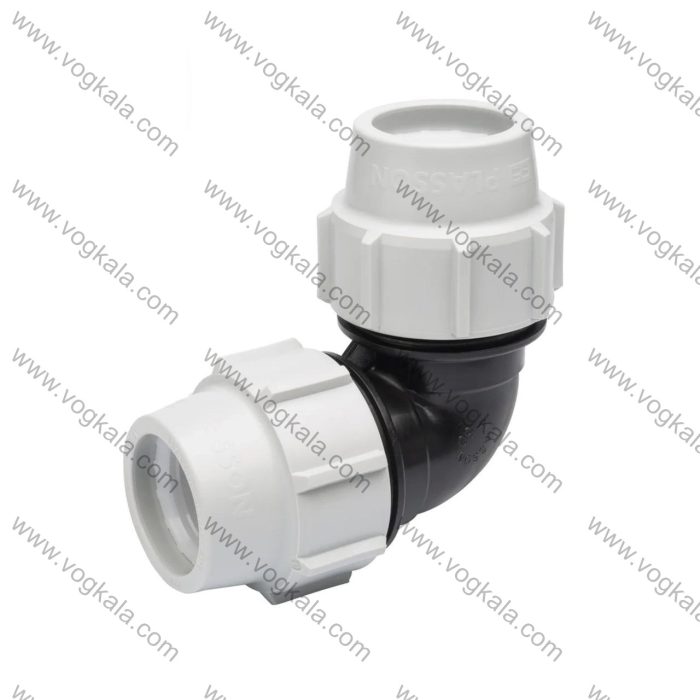 زانو پلی اتیلن دنده ای