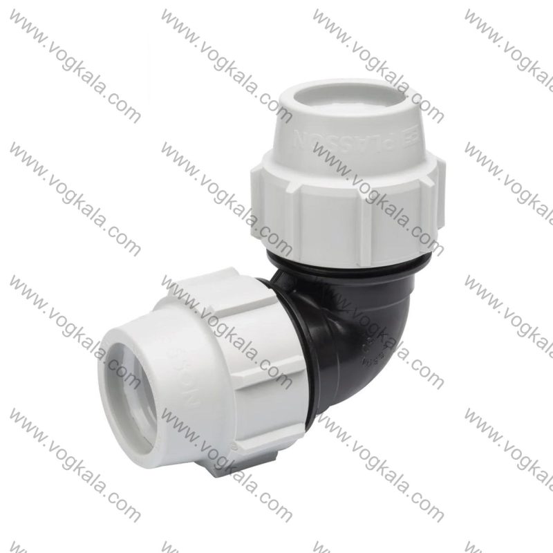 زانو پلی اتیلن دنده ای