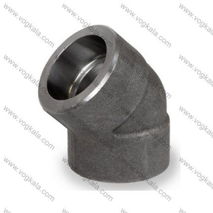 زانو 45 درجه فولادی جوشی کلاس 3000